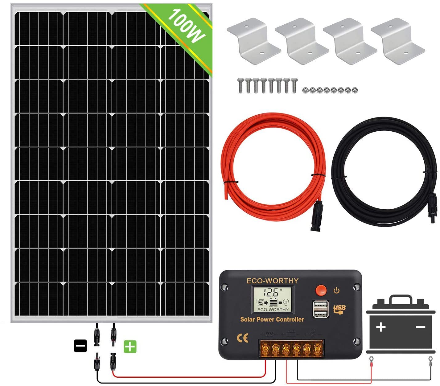 off grid solar power kit with storage battery