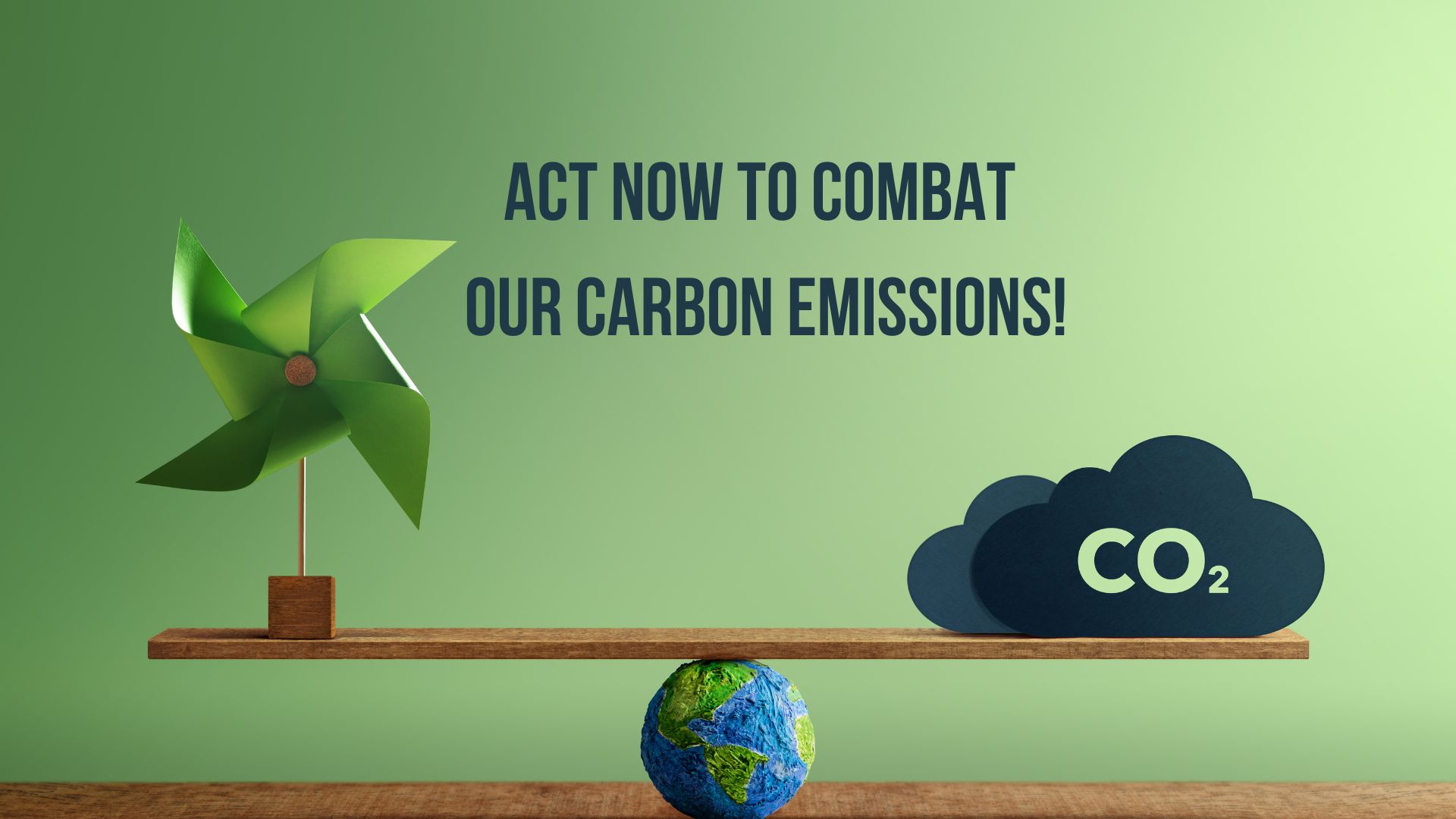 Act now to combat climate change