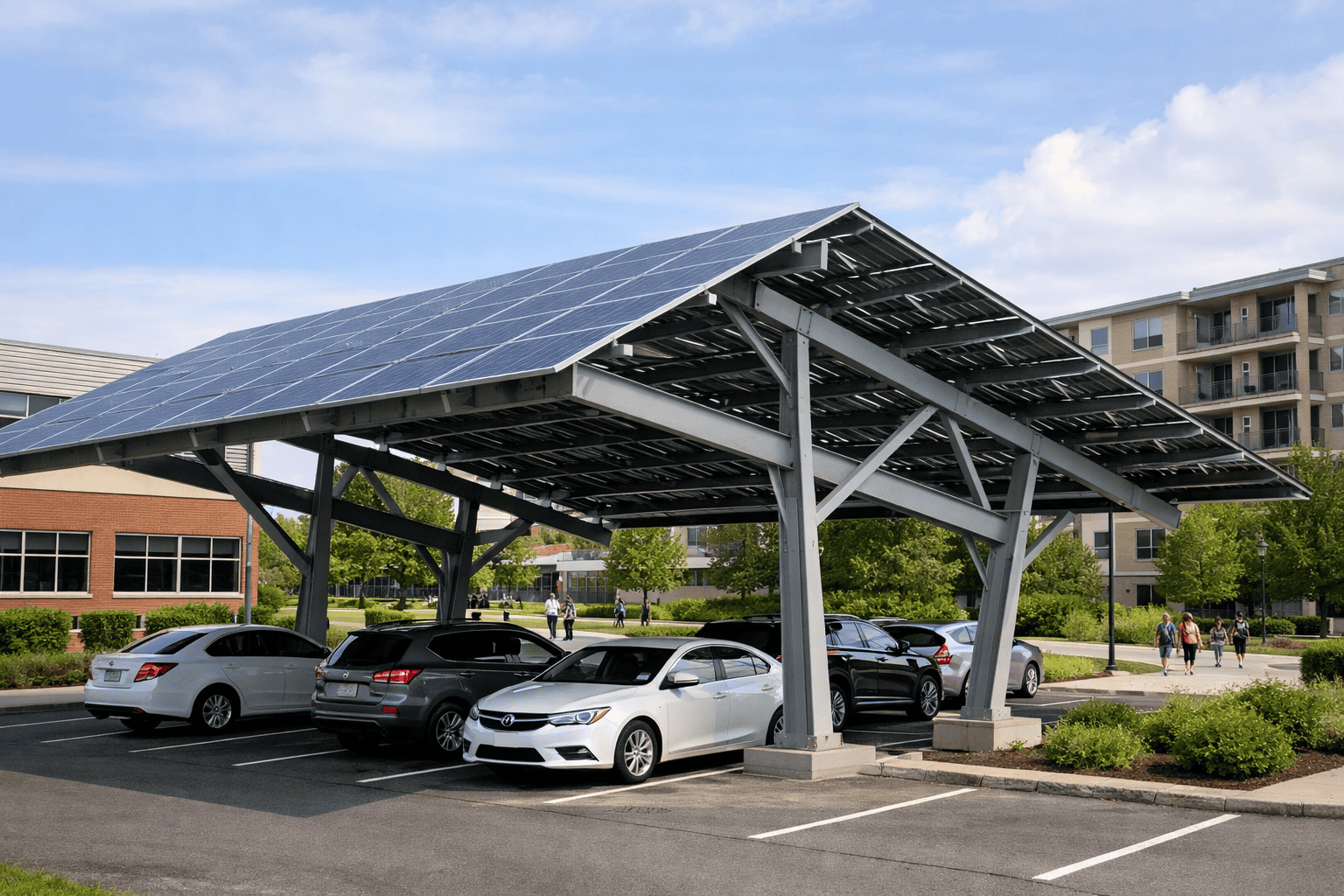 Solar Canopy for Schools, Apartments, and Offices