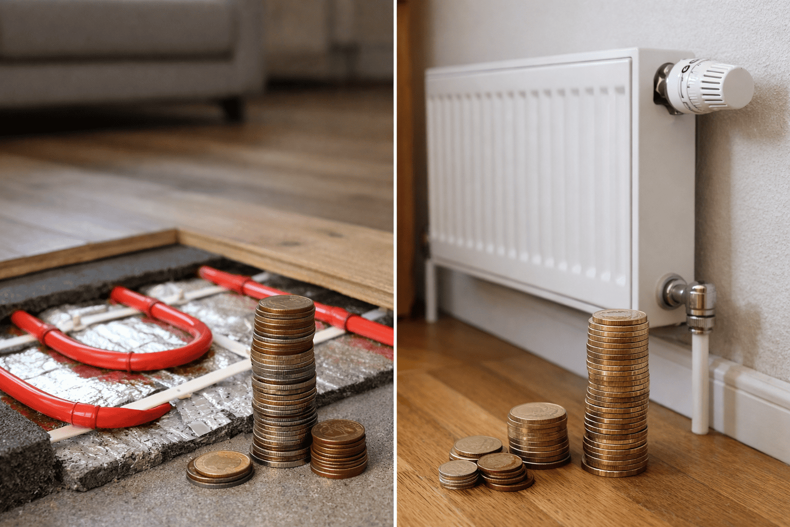 Underfloor Heating Running Costs vs Radiators.